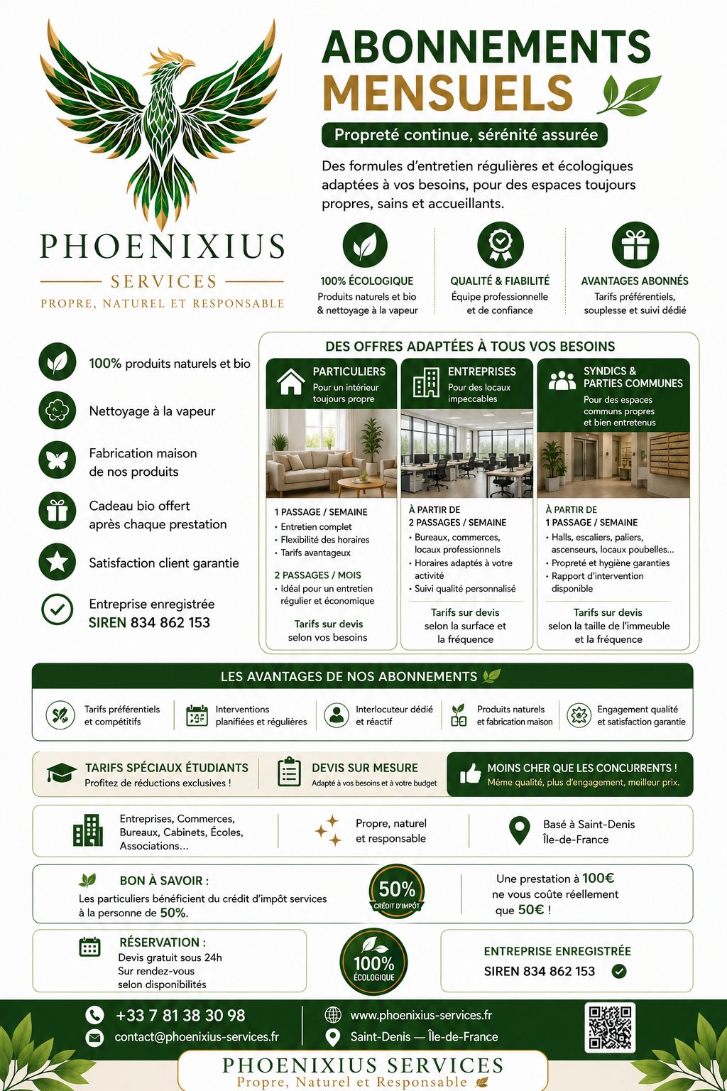 Brochure Abonnements mensuels Phoenixius